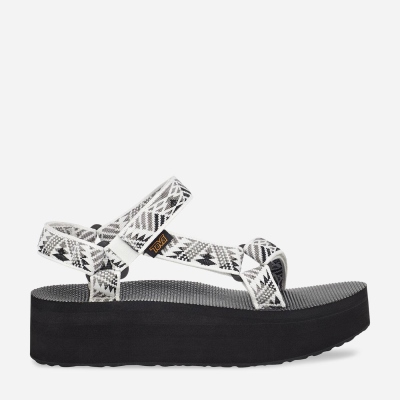 Teva Flatform Universal Women's White / Grey Sandals CA24991 Canada Sale